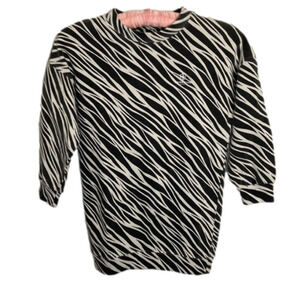 Anine BING Kids Zebra Sweatshirt Dress size 6-8
